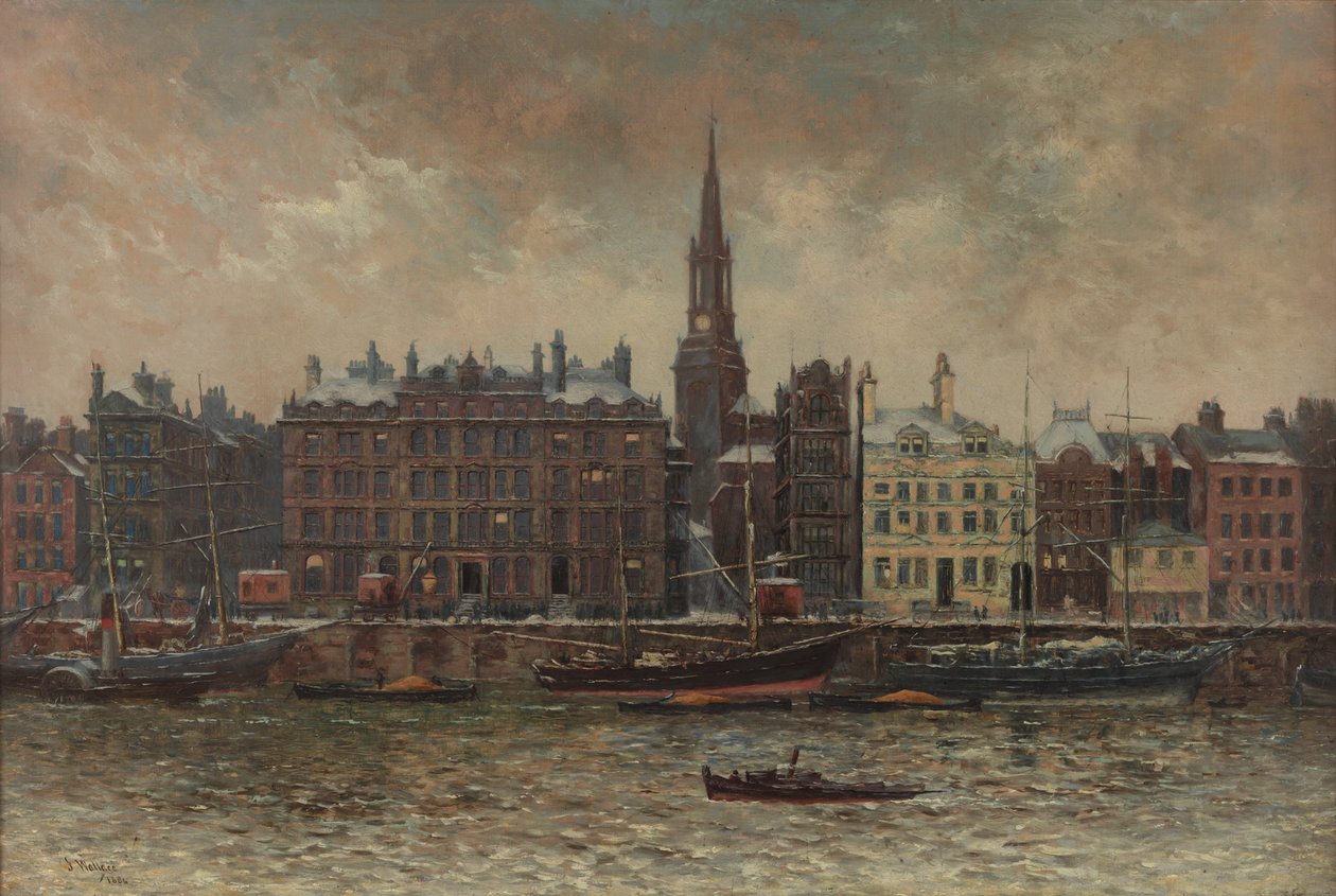 Quayside, Newcastle upon Tyne, 1886 tekijältä John Wallace