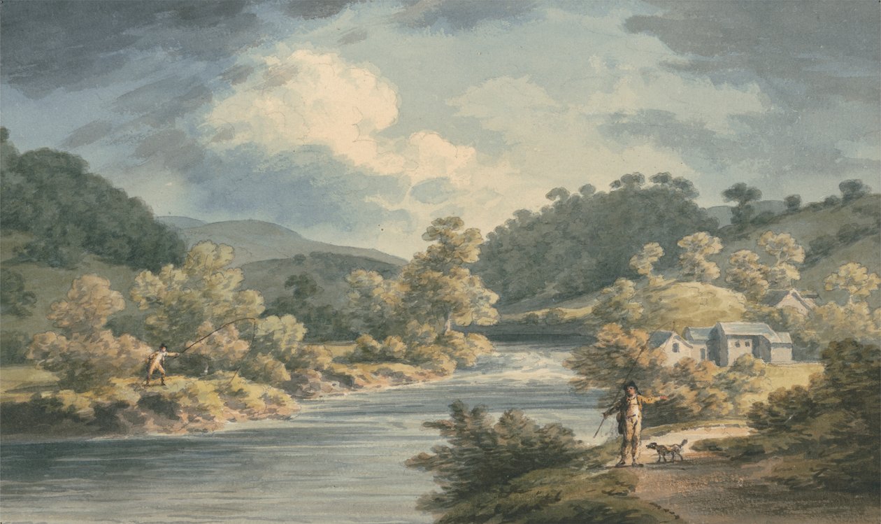 Kalastaja Vale of Myfodissa, Powisin prinsessan palatsin paikalla tekijältä John Warwick Smith