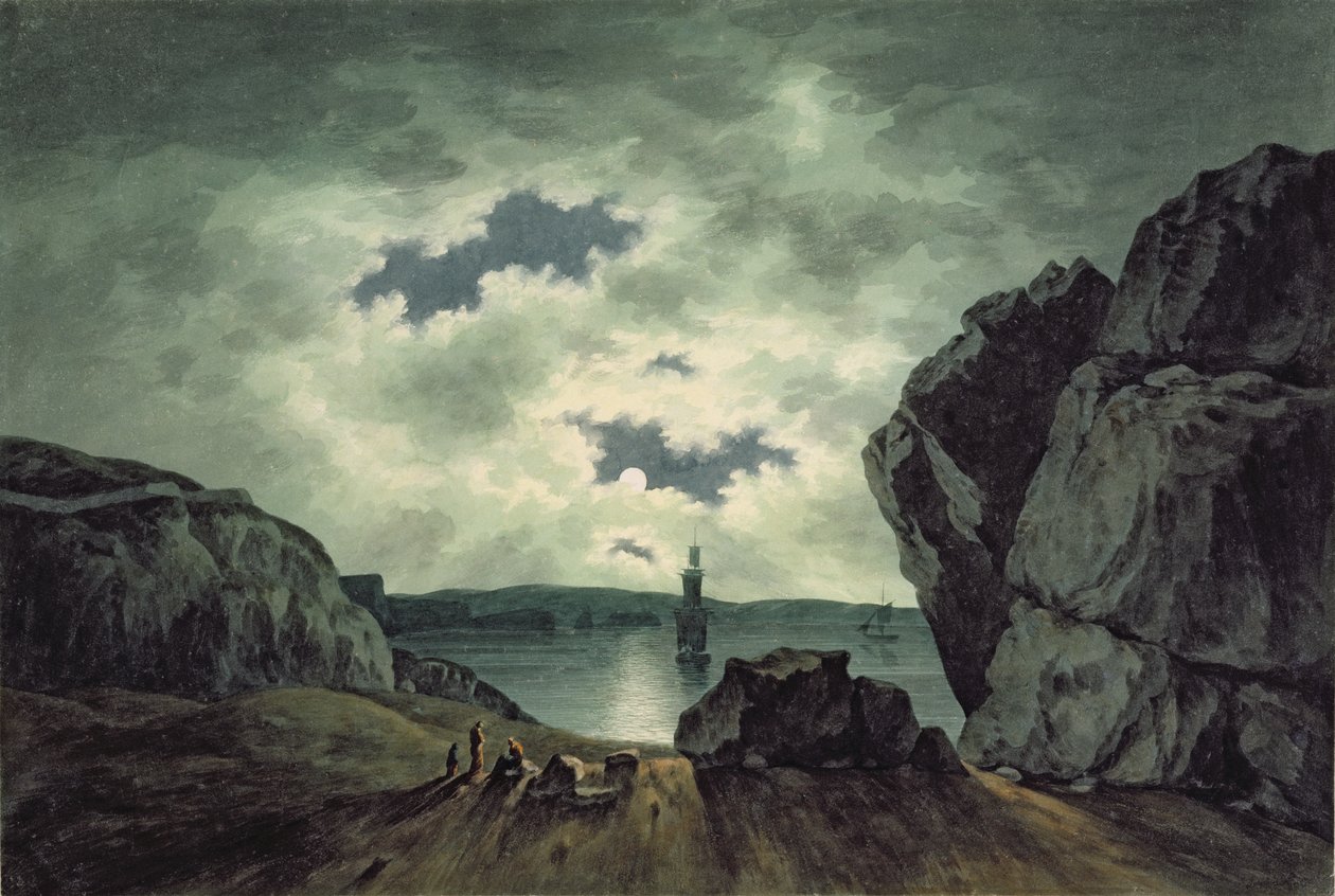 Bay Scene Moonlightissa tekijältä John Warwick Smith