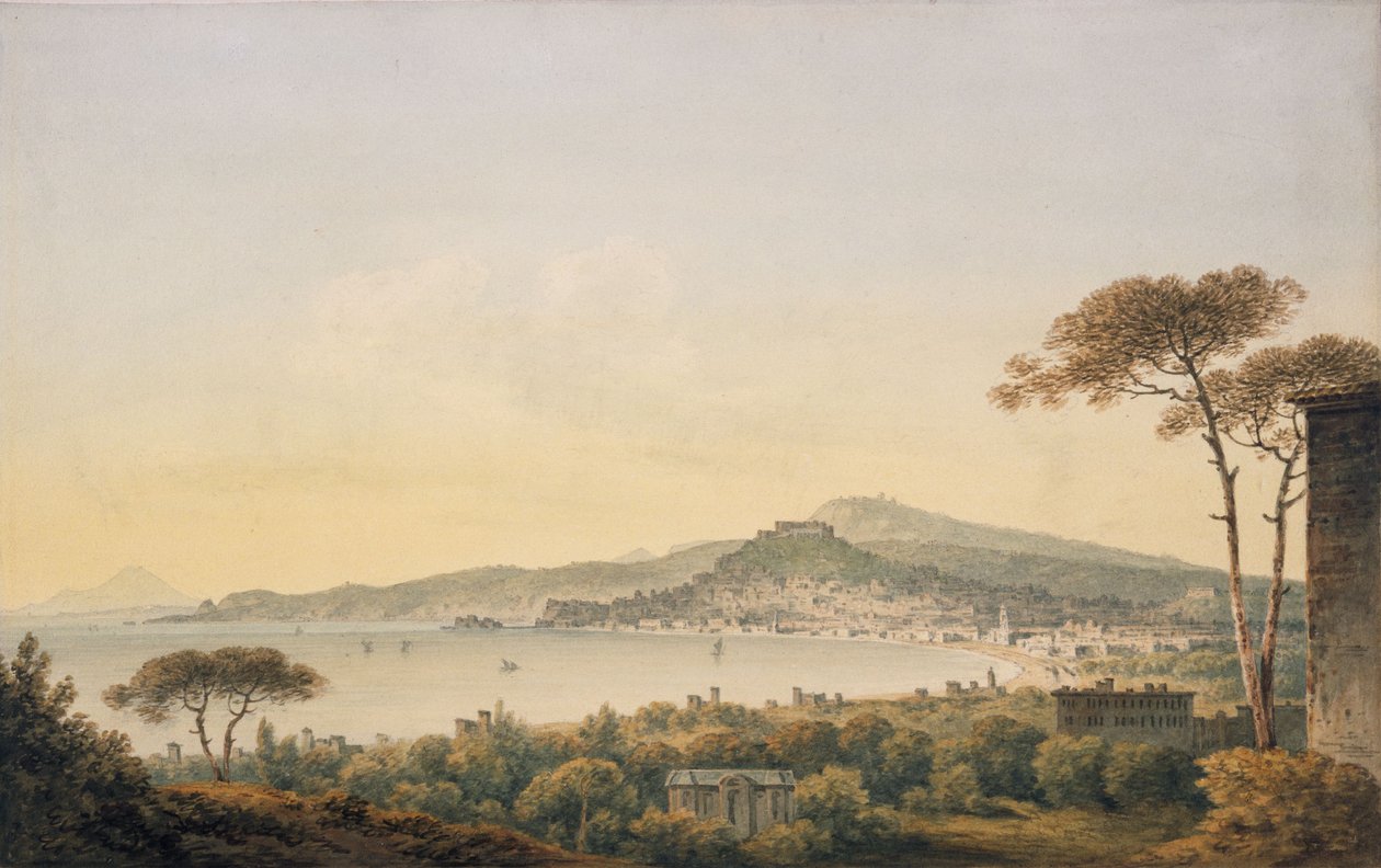 Napoli Sir William Hamiltonin huvilasta, 1780-1782 tekijältä John Warwick Smith