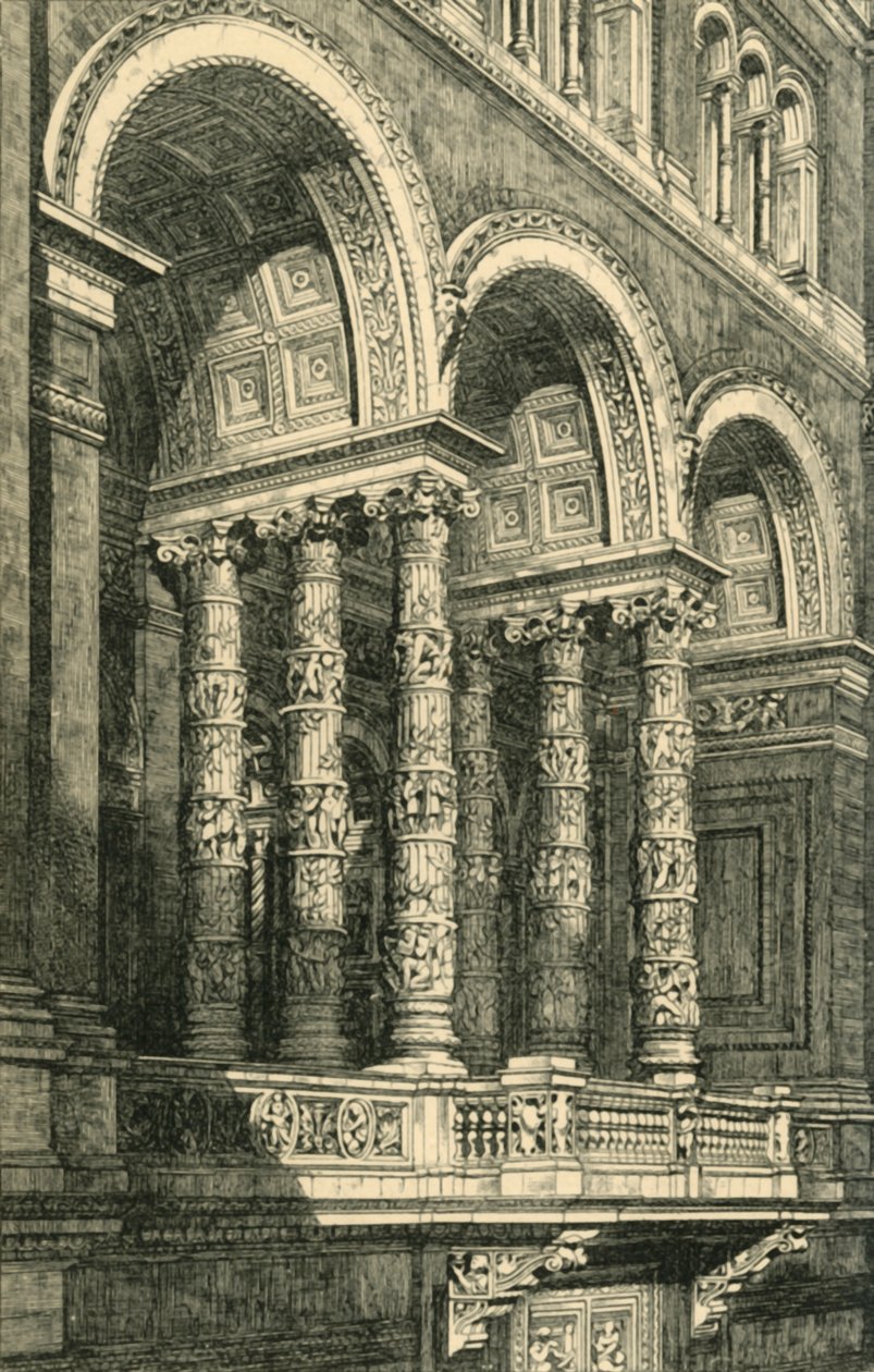 Central Recess in the Principal Quadrangle, 1860-luku, 1881. tekijältä John Watkins