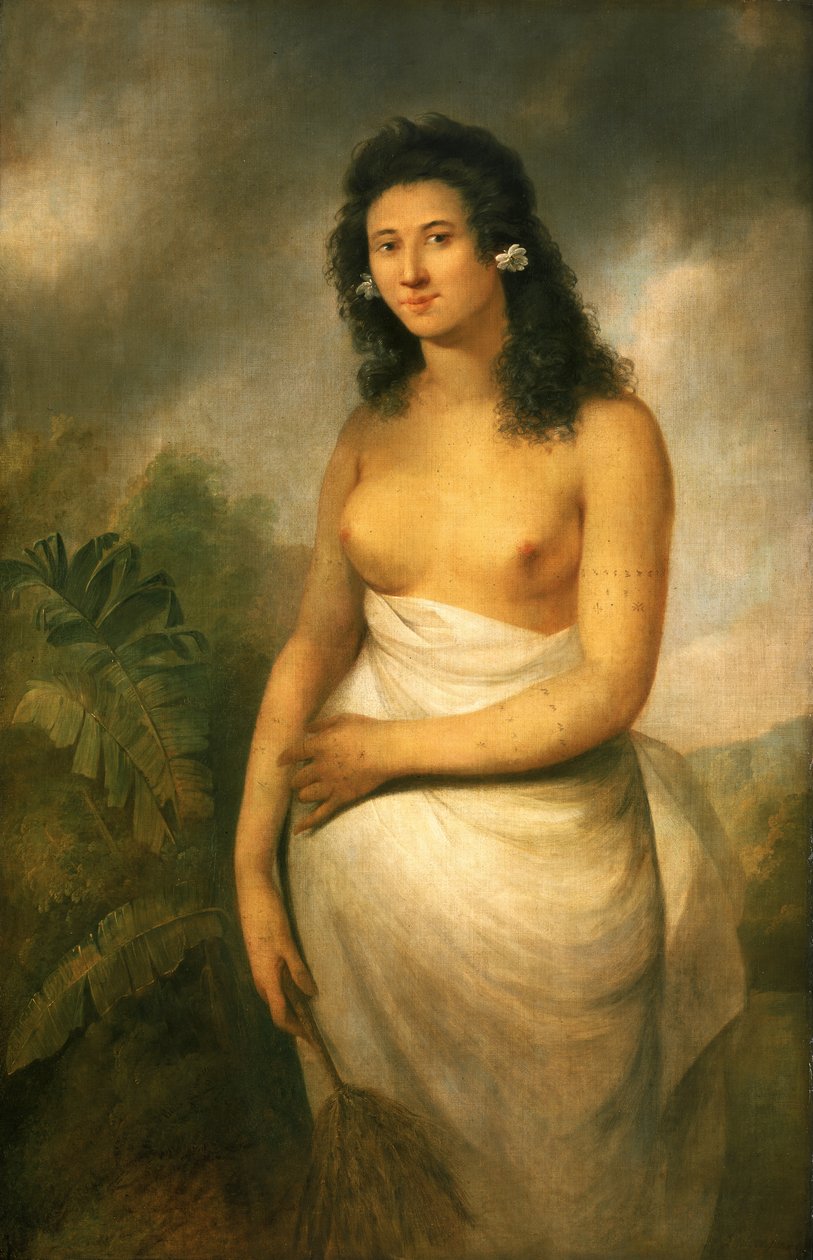 Poedua, Orion tytär" (n.1758-c.1788), n.1784 (öljy kankaalle). tekijältä John Webber