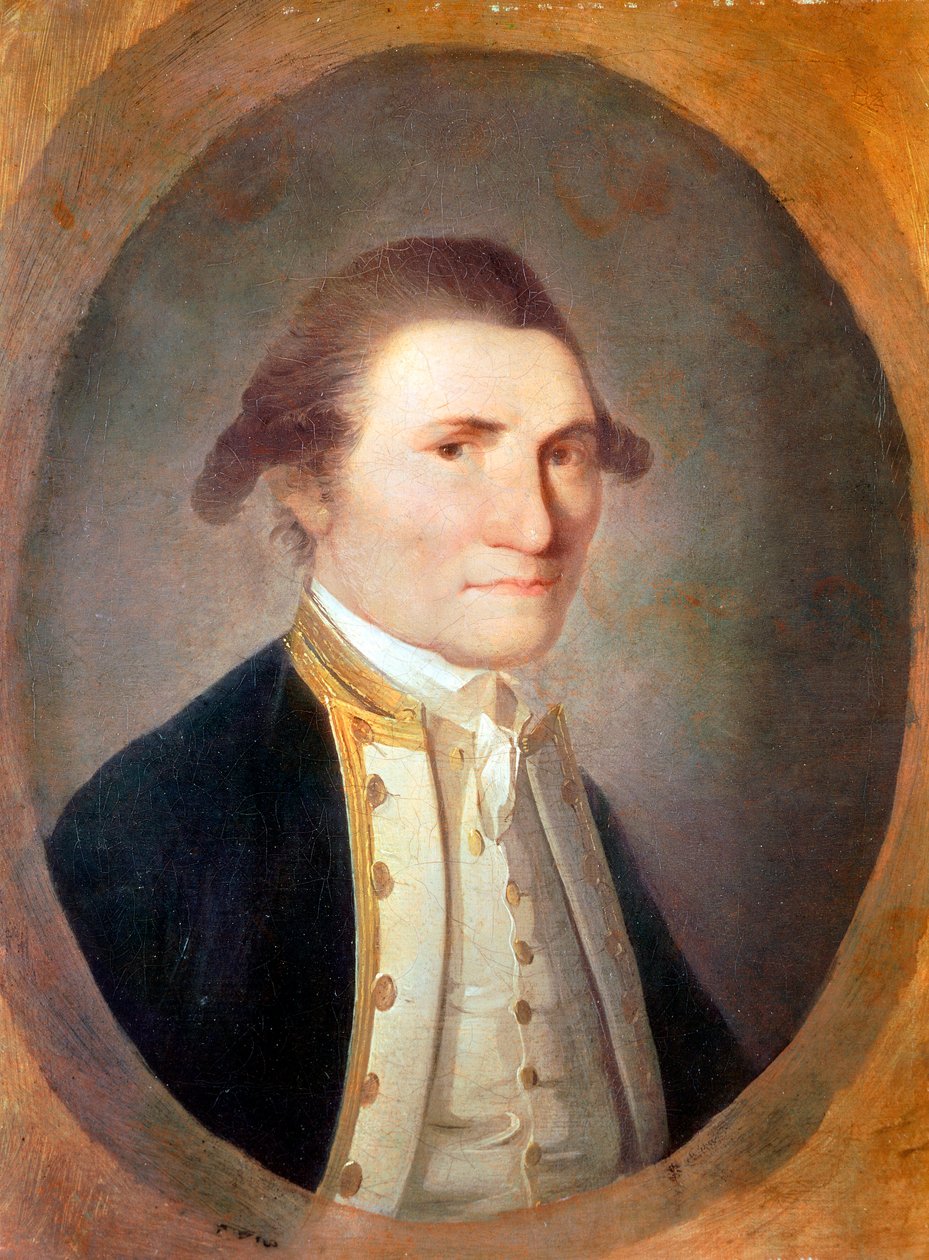 James Cookin muotokuva (öljy kankaalle tekijältä John Webber
