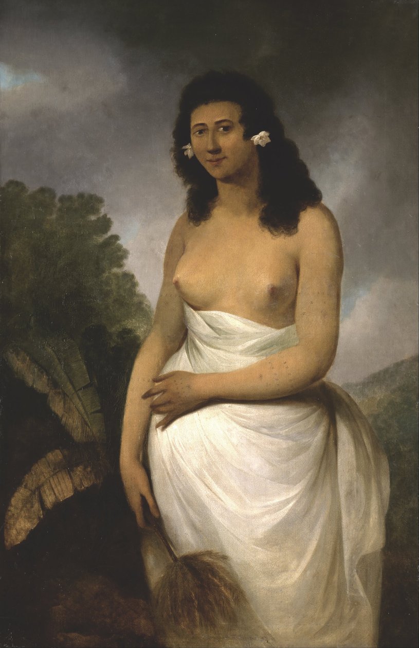 Portrait of Poedooa, Orean tytär, Ulaitean kuningas, Society Islands, n. 1783 tekijältä John Webber