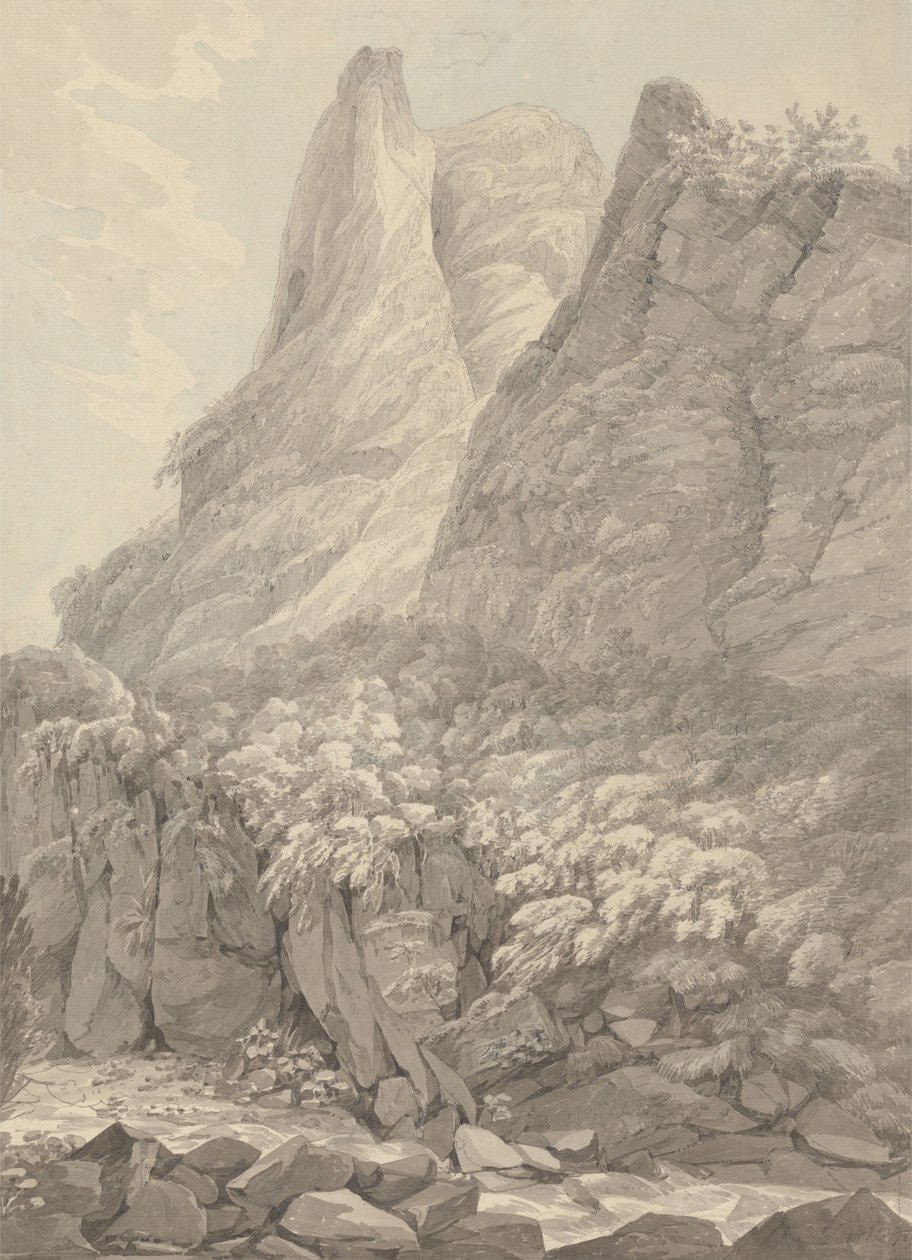Thurshouse Tor Manifold-joelta nähtynä, Derbyshire tekijältä John Webber