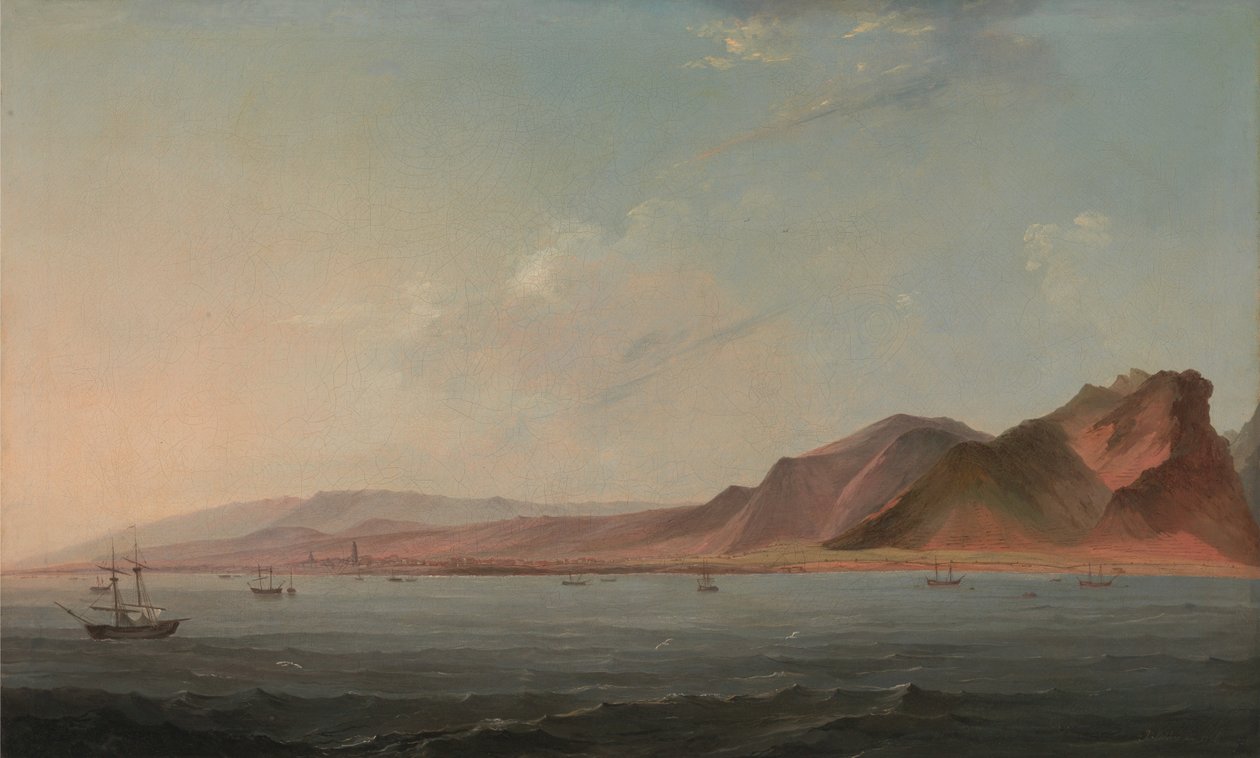 Näkymä Santa Cruziin, Teneriffa tekijältä John Webber