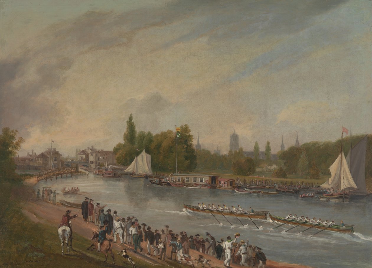 Venekilpailu Isis-joella, Oxford, 1822. tekijältä John Whessell