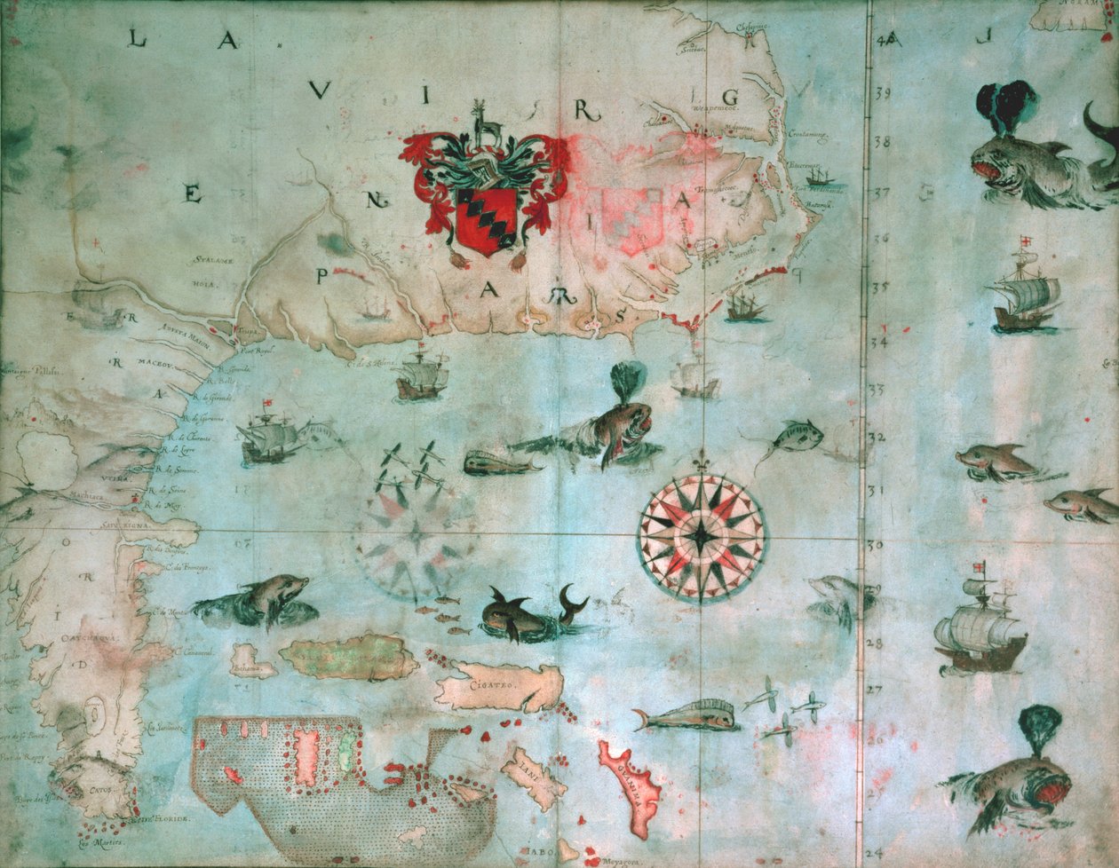 Chesapeake Bay, Florida, n. 1585-1603 tekijältä John White