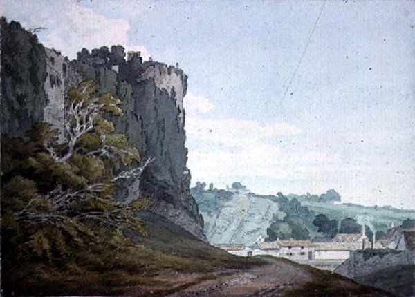 Osa Chepstowin linnaa, Monmouthshire tekijältä John White Abbott