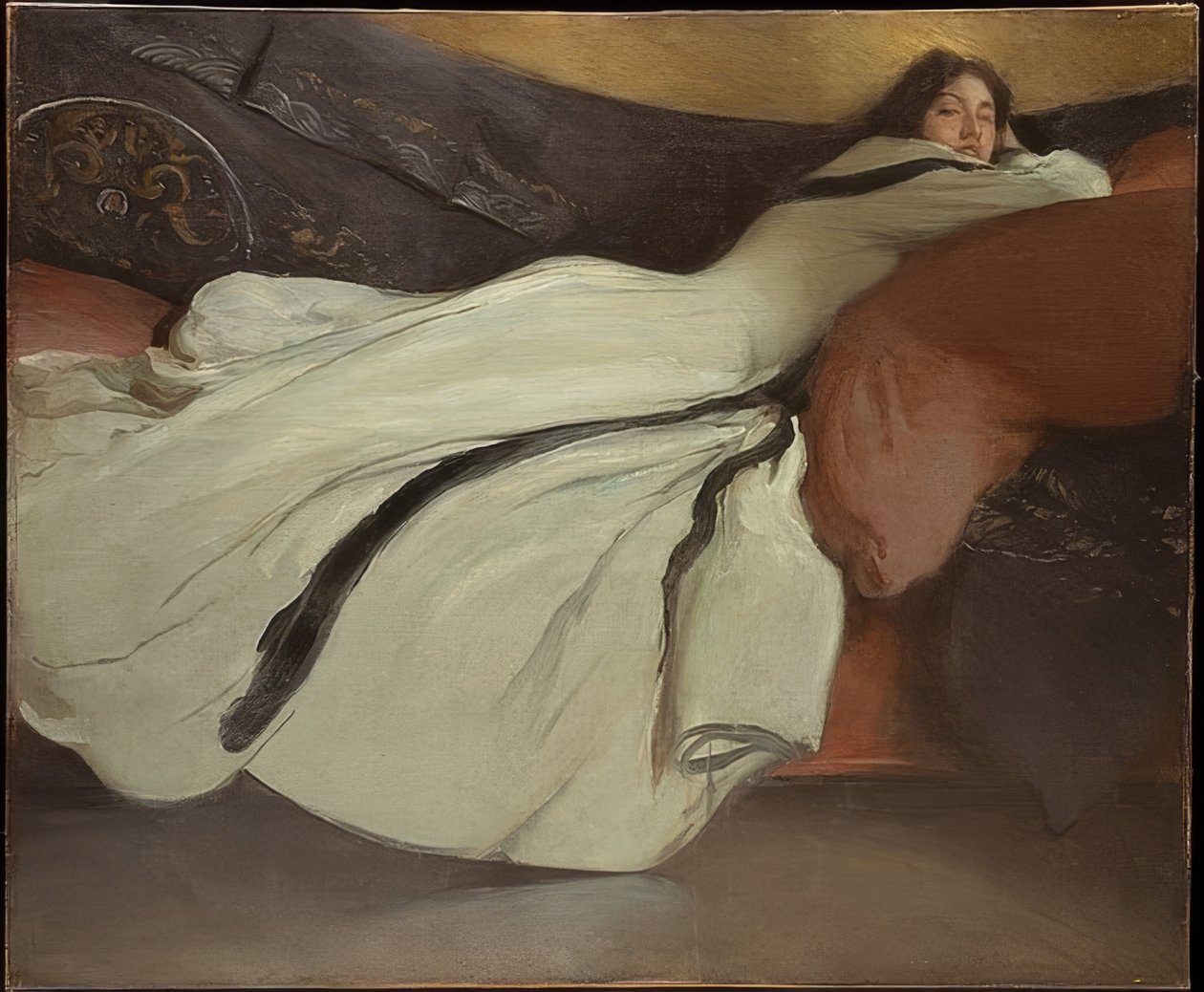 Rentoutuminen. 1895 tekijältä John White Alexander