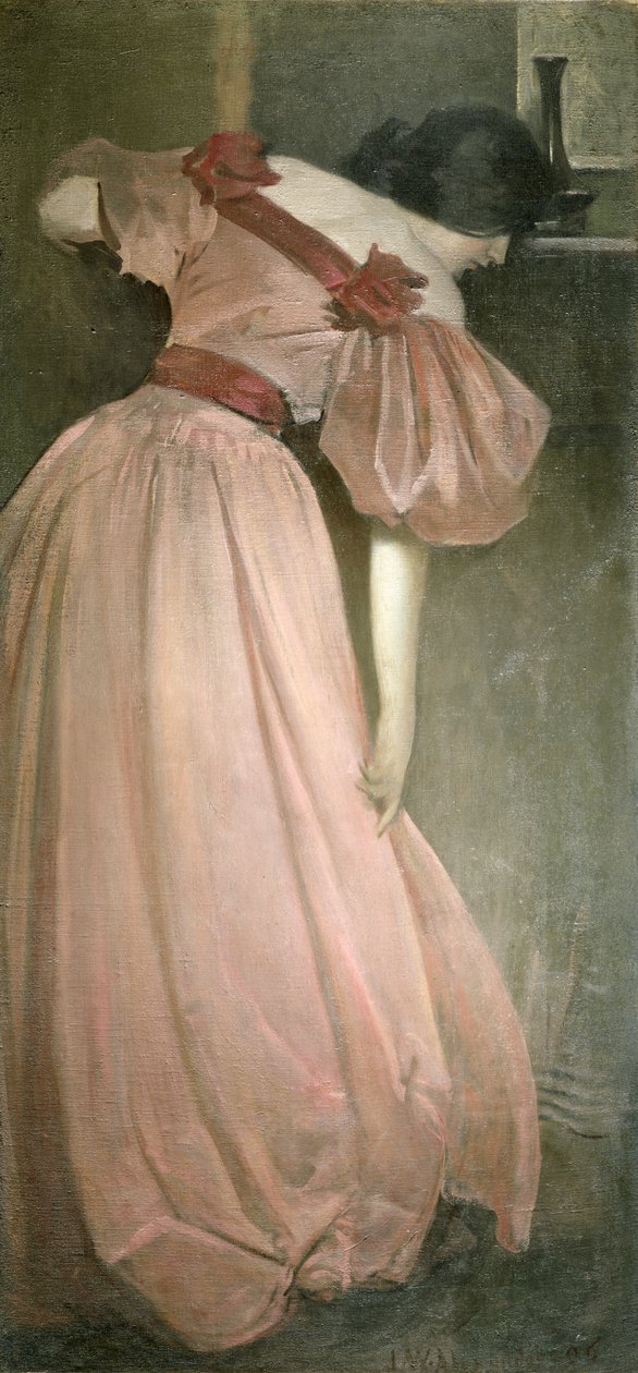 Huonekalut ja erilaiset esineet 1100- ja 1300-luvuilta tekijältä John White Alexander