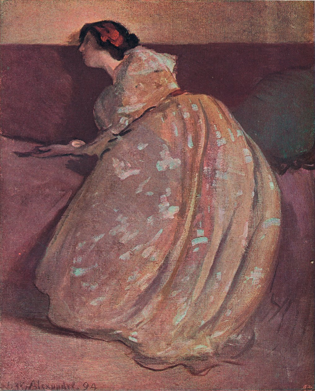 Divaani, c1900 tekijältä John White Alexander