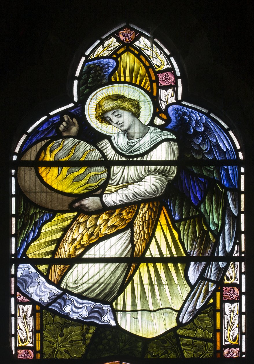 Angel Holding The Sun, n. 1889 tekijältä John William Brown