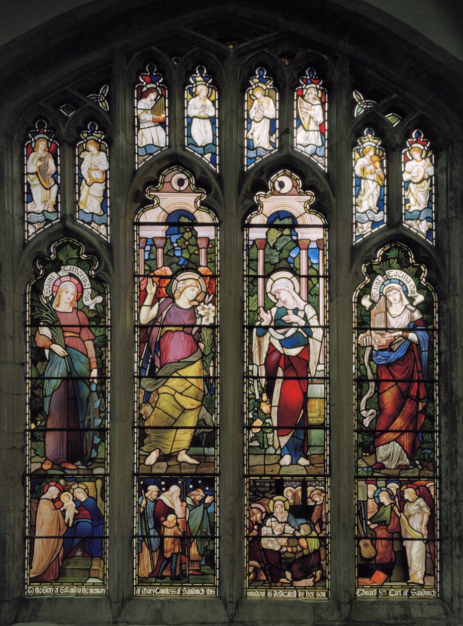 Lady Chapel -ikkuna, n.1885 (lasimaalauksia) tekijältä John William Brown
