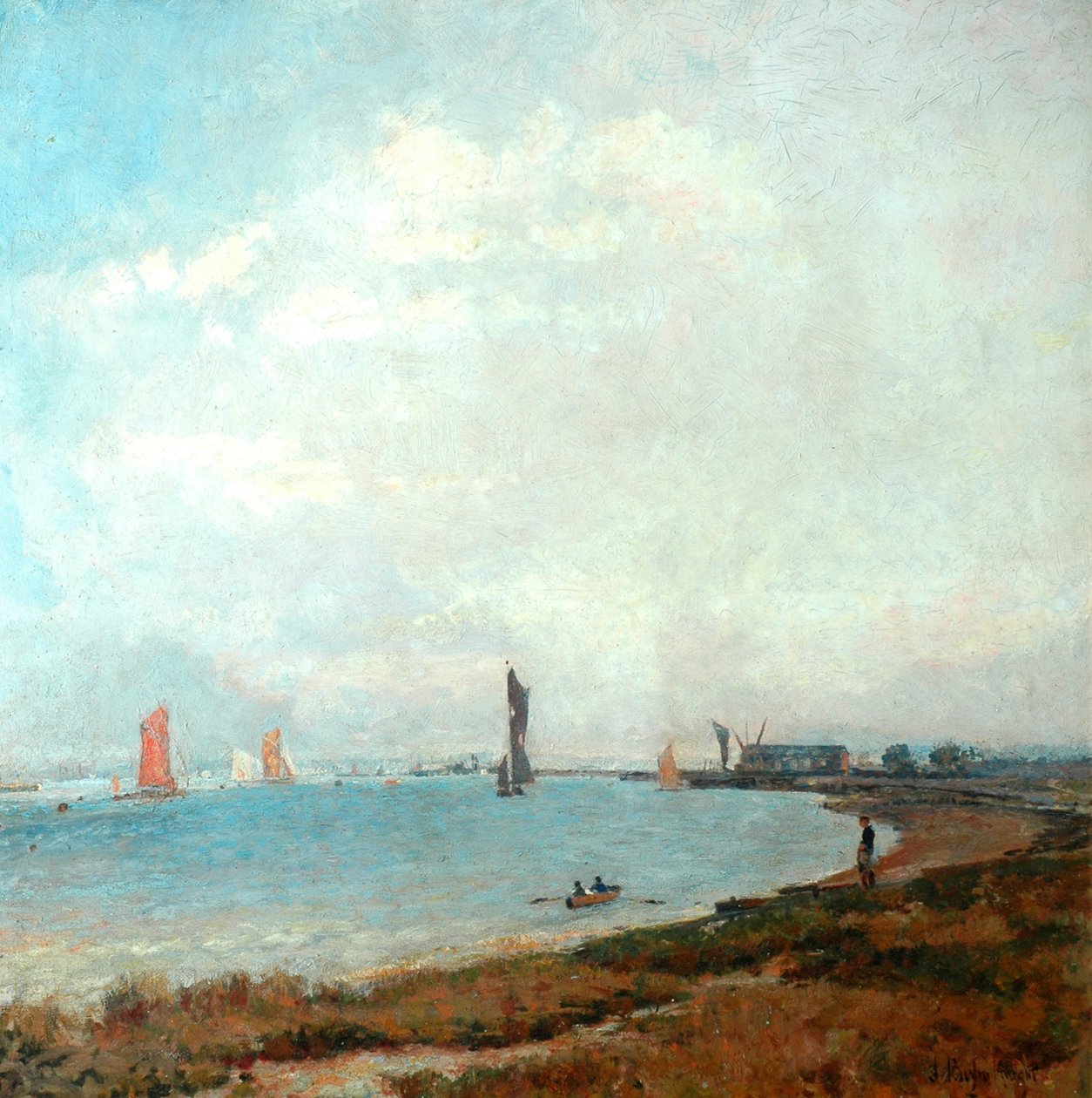 Poole Harbour, n. 1900-08 tekijältä John William Buxton Knight
