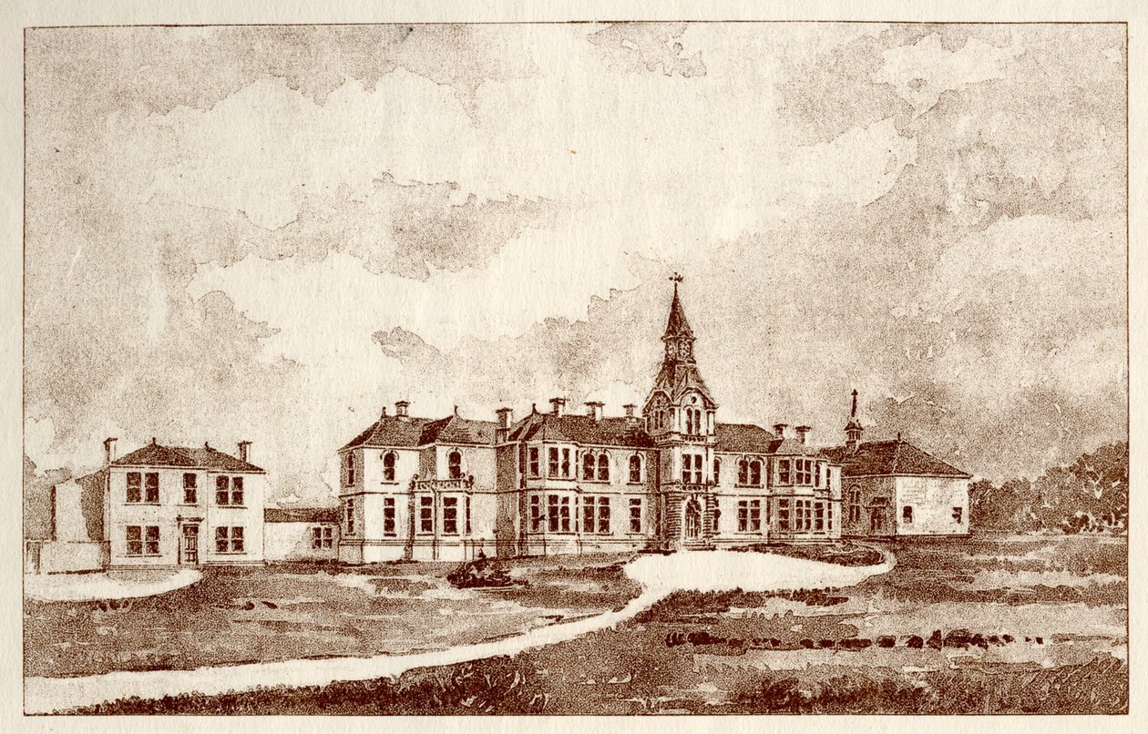 Newcastle upon Tyne Lunatic Asylum, Coxlodge, n. 1829 (valokuva) tekijältä John William Dyson