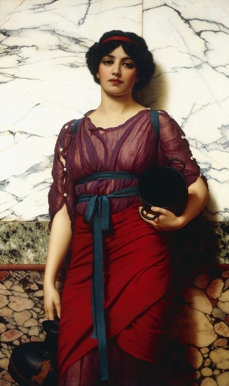 Kreikkalainen idylli, 1907 tekijältä John William Godward