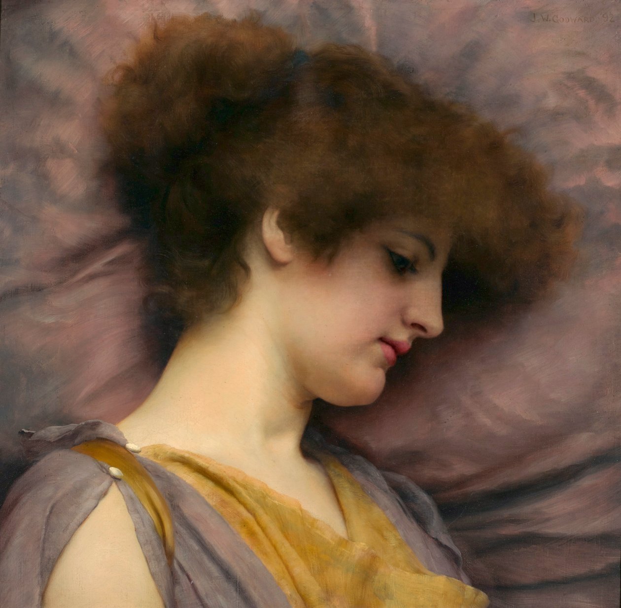 Kaukaisia ajatuksia, kirjoittanut John William Godward tekijältä John William Godward