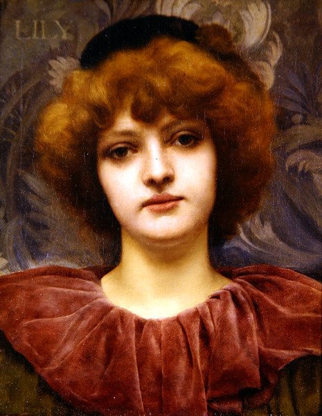 Lilja (öljy kankaalle) tekijältä John William Godward