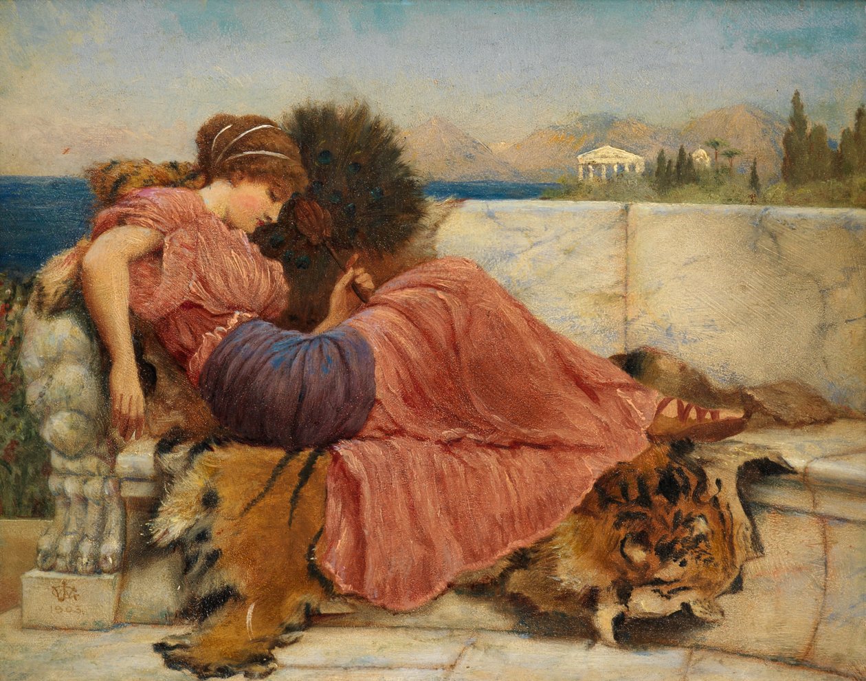 Luonnos "Amaryllikselle" tekijältä John William Godward