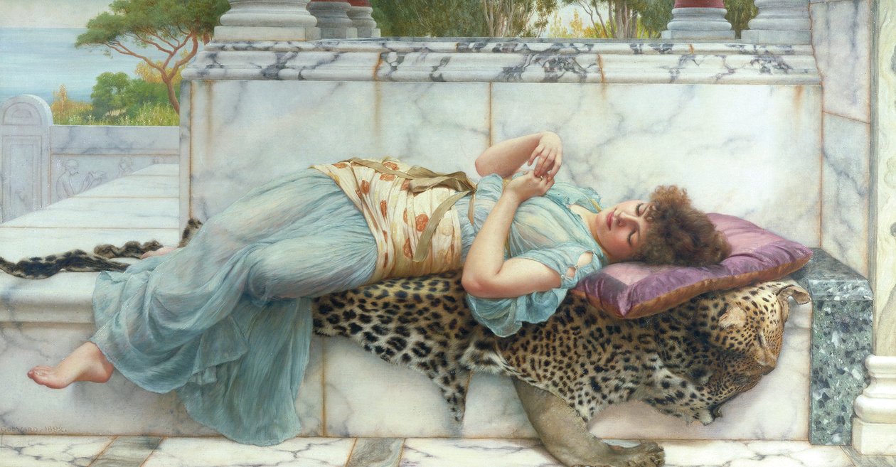 Kihlatut, 1892 tekijältä John William Godward