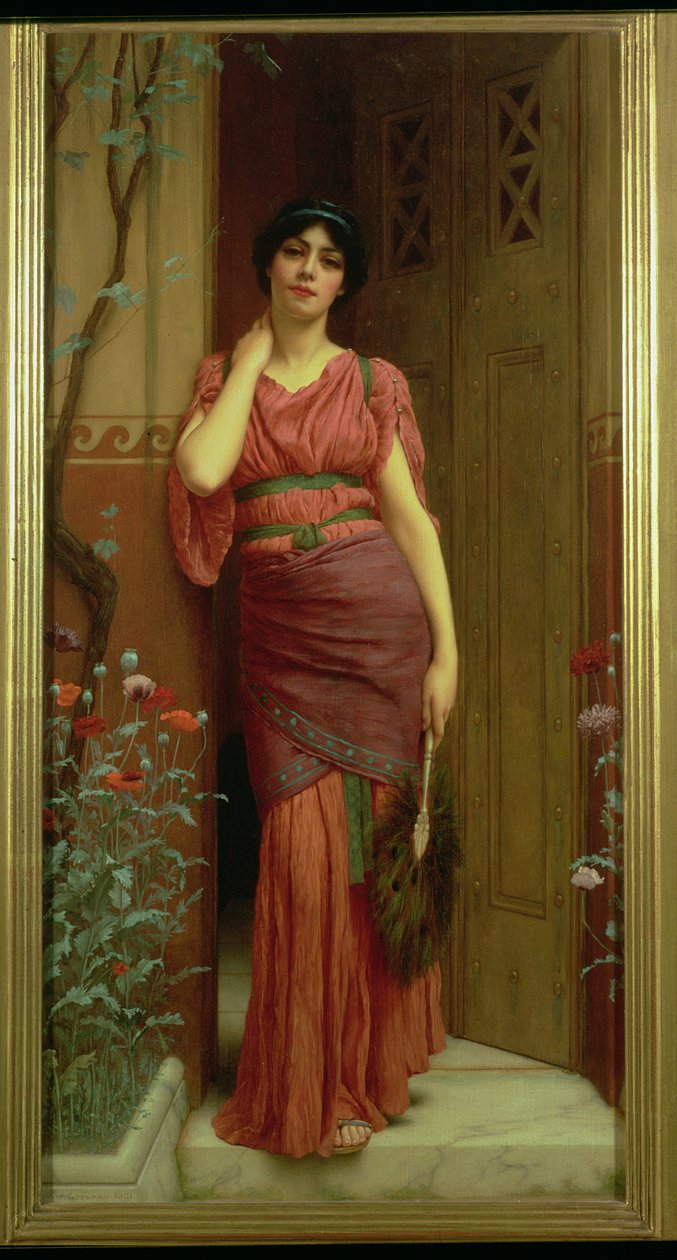 Huonekalut ja erilaiset esineet 1100- ja 1300-luvuilta tekijältä John William Godward