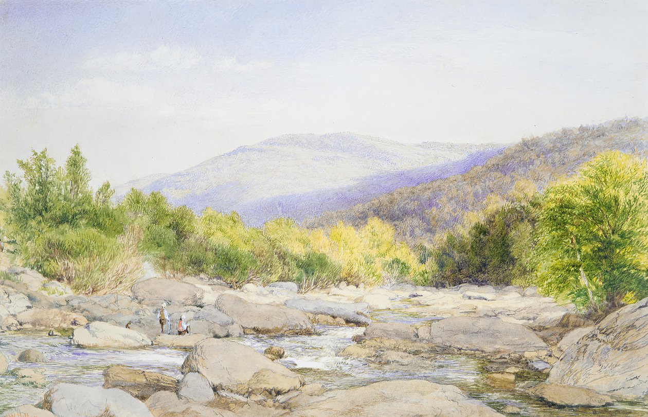 Maisema: Näkymä Catskill Creekille, 1867. tekijältä John William Hill