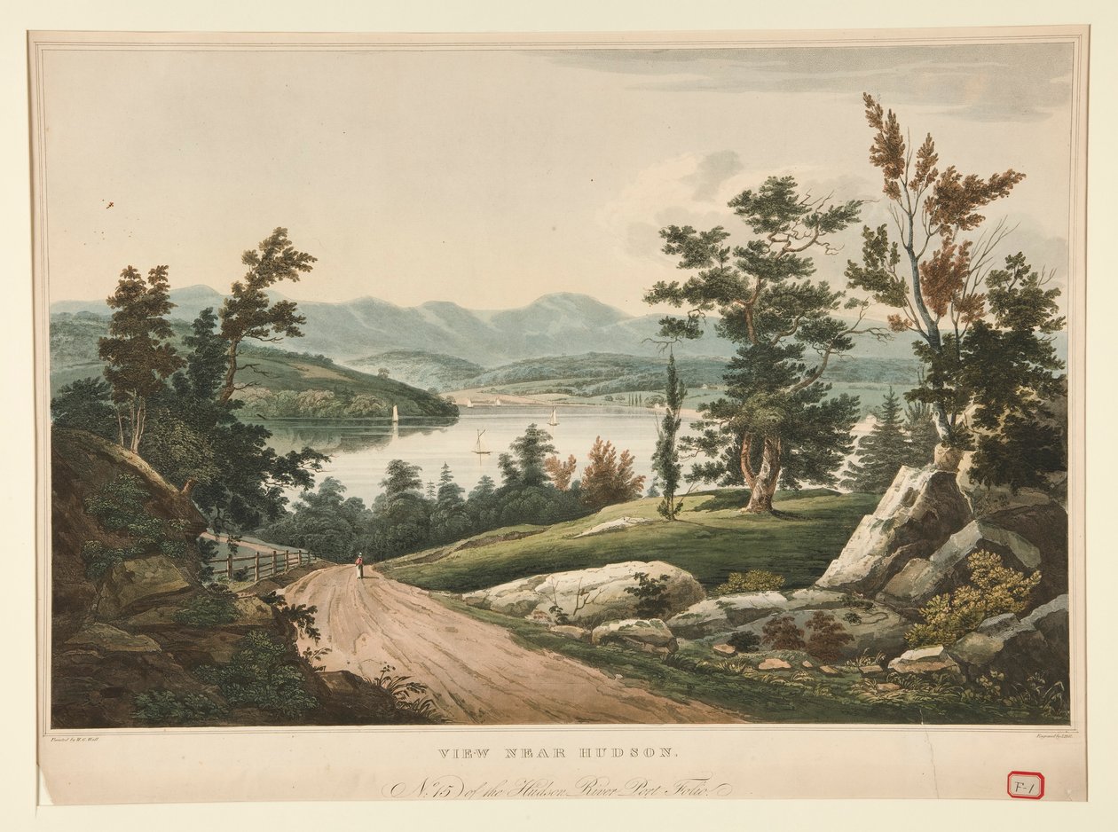 Näkymä Hudsonin lähellä / Hudson River Portfolion sijalla 15 tekijältä John William Hill