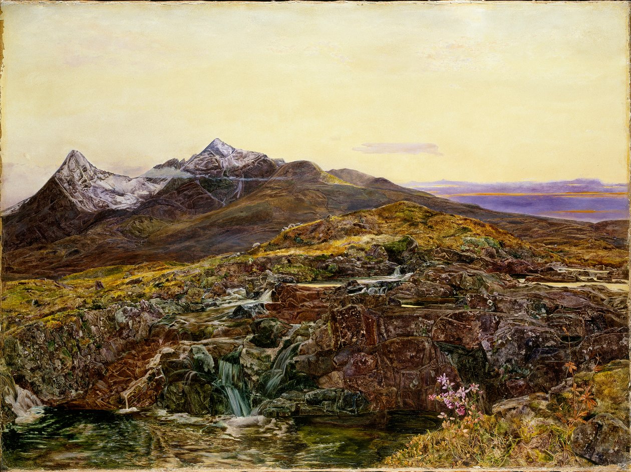 Cullin Ridge, Skye, Sligachan, 1855 tekijältä John William Inchbold