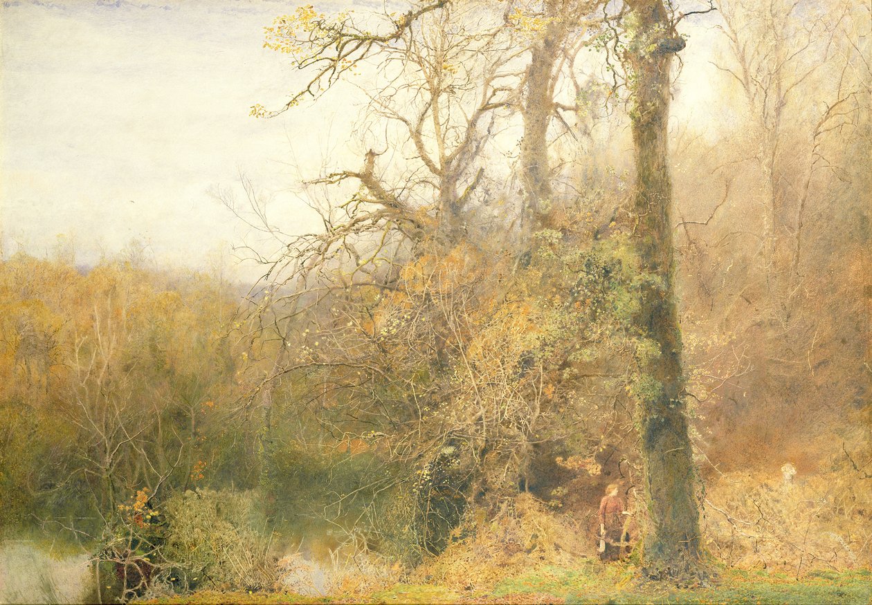 Sir Bevis ja puunainen, 1887-88 (wc raapimalla paperille) tekijältä John William North