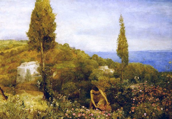 The House of Roses, Tripoli (akvarelli kynällä paperille) tekijältä John William North