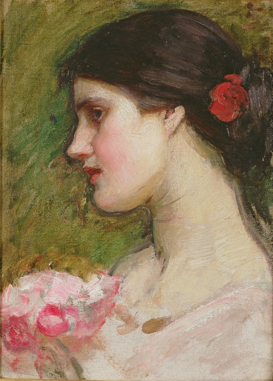 Kameliat, noin 1880 tekijältä John William Waterhouse