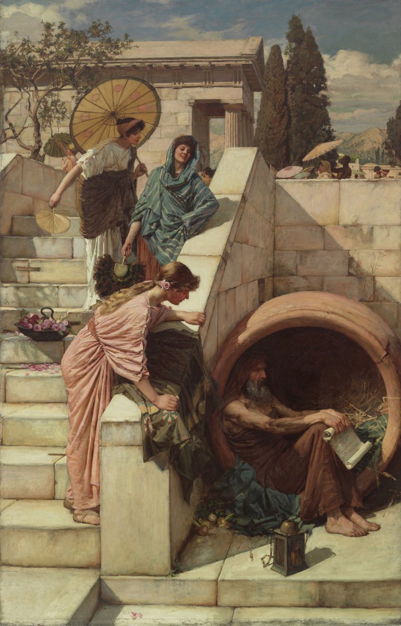 Diogenes, 1882 tekijältä John William Waterhouse