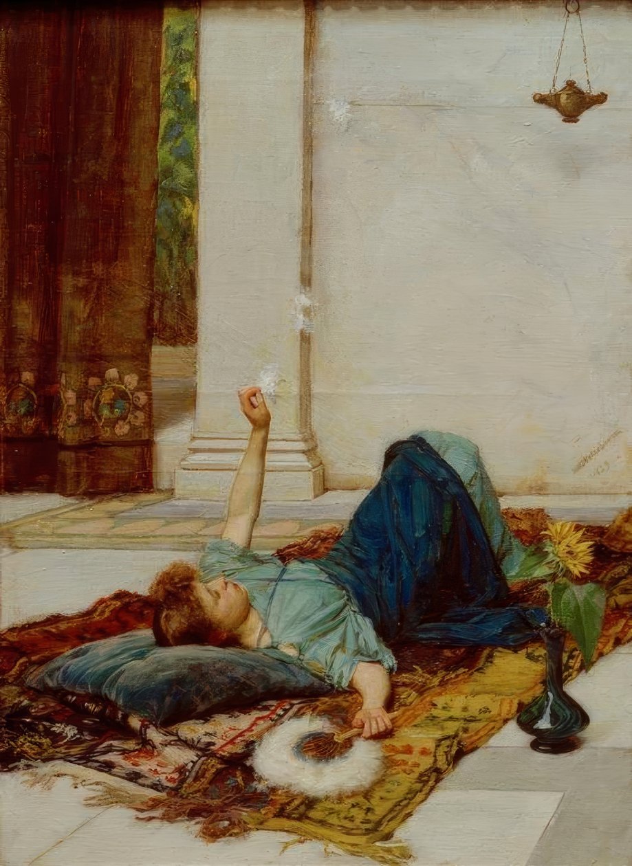 Dolce far niente tekijältä John William Waterhouse