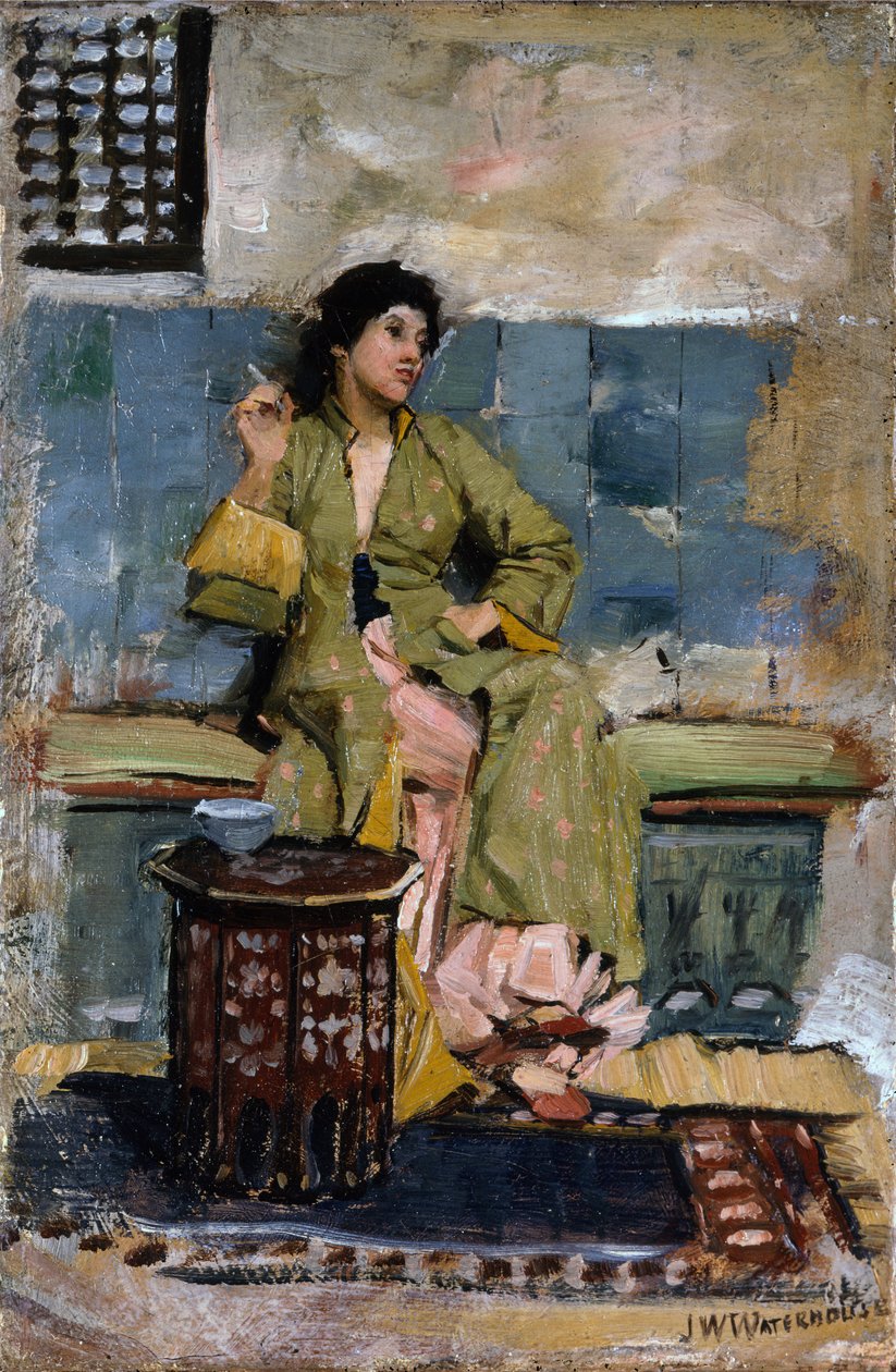 Itämaisia muistoja, noin 1874 (öljy kankaalle). tekijältä John William Waterhouse