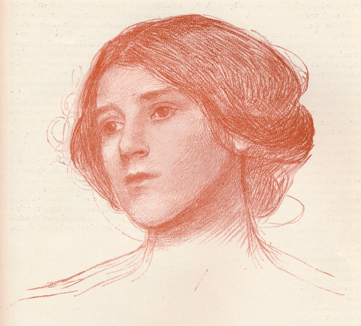 Sanguine-tutkimuksesta, vuodelta 1899 tekijältä John William Waterhouse