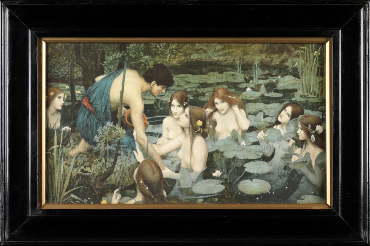 Hylas ja nymfit (väriprintti) tekijältä John William Waterhouse