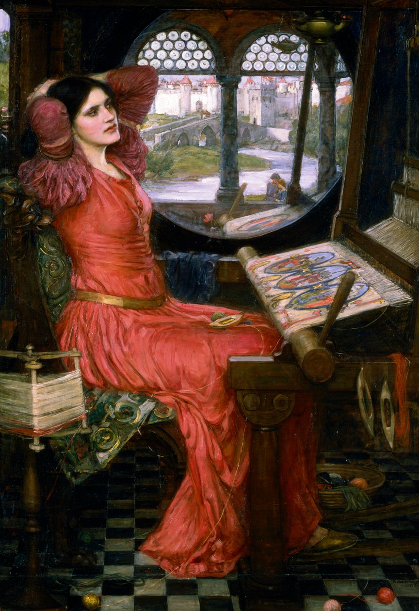 "Olen puoliksi kyllästynyt varjoihin", vuodelta 1911 tekijältä John William Waterhouse