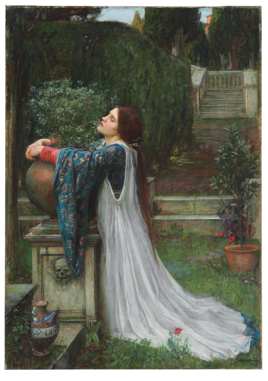 Isabella ja basilikan ruukku, 1907 tekijältä John William Waterhouse