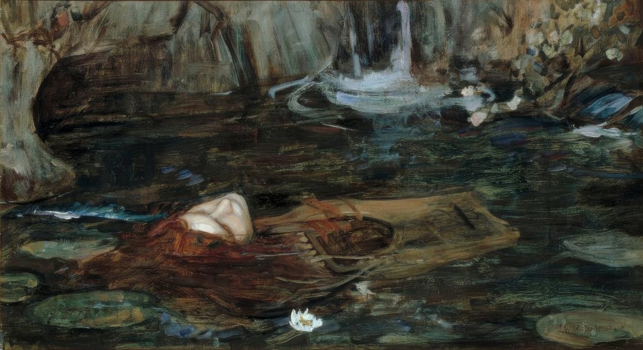 Nymfit löytämässä Orfeuksen päätä -teosta tehty tutkimus tekijältä John William Waterhouse