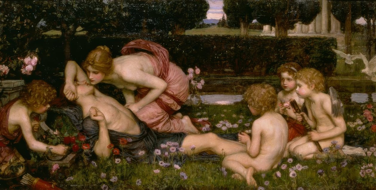 Adonisin herääminen tekijältä John William Waterhouse