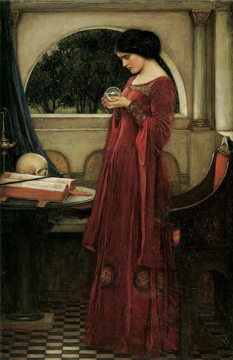 Kristallipallo tekijältä John William Waterhouse