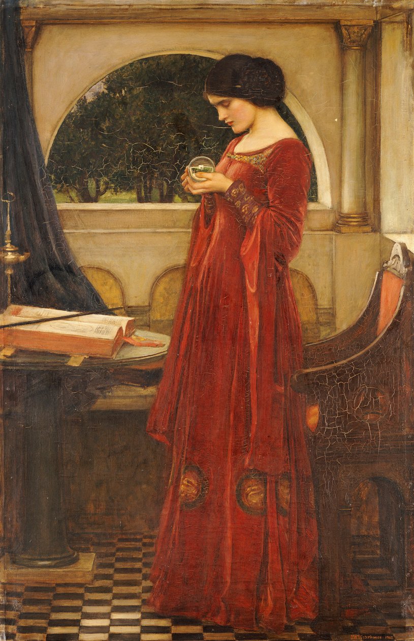 Kristallipallo, 1902 tekijältä John William Waterhouse