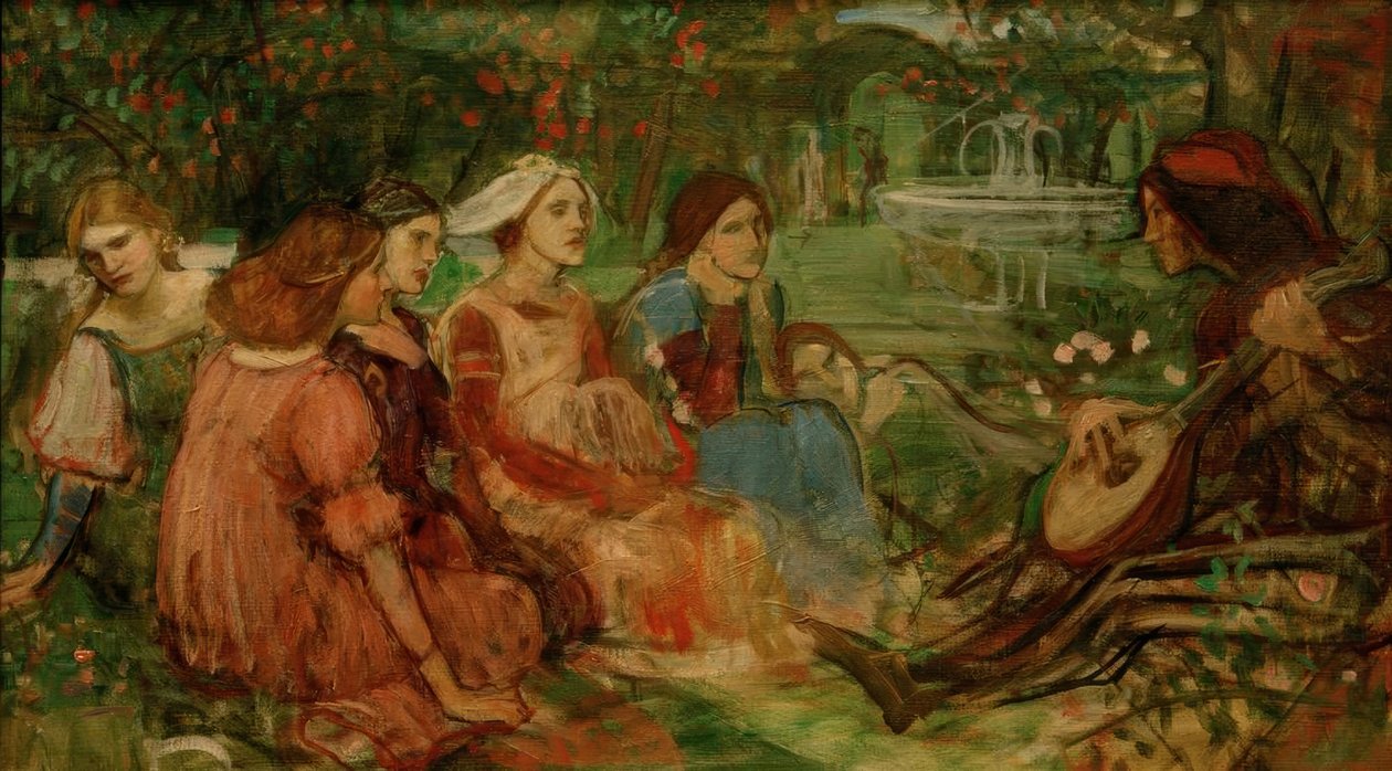Decamerone tekijältä John William Waterhouse