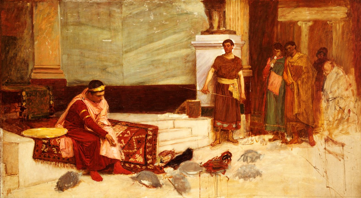 Keisari Honoriuksen suosikit tekijältä John William Waterhouse