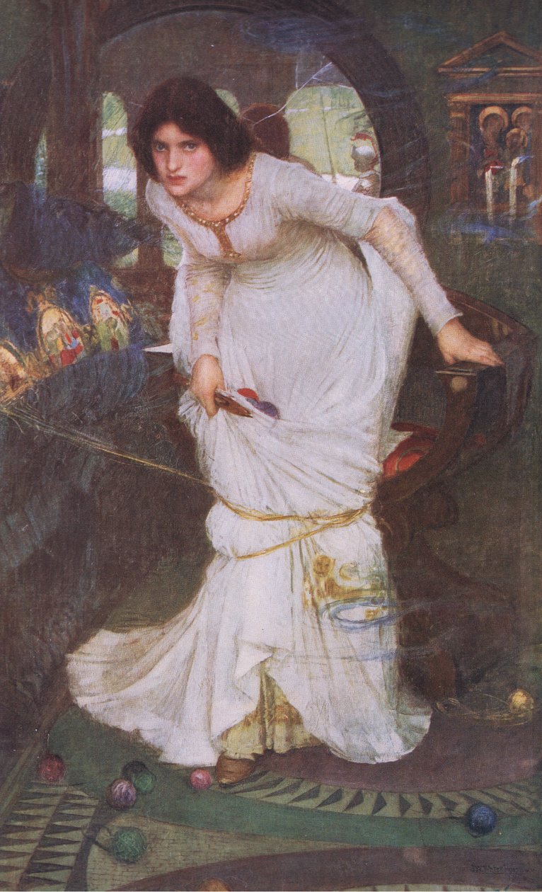 The Lady of Shalott, Bibbys Annualista, 1916-1917 tekijältä John William Waterhouse