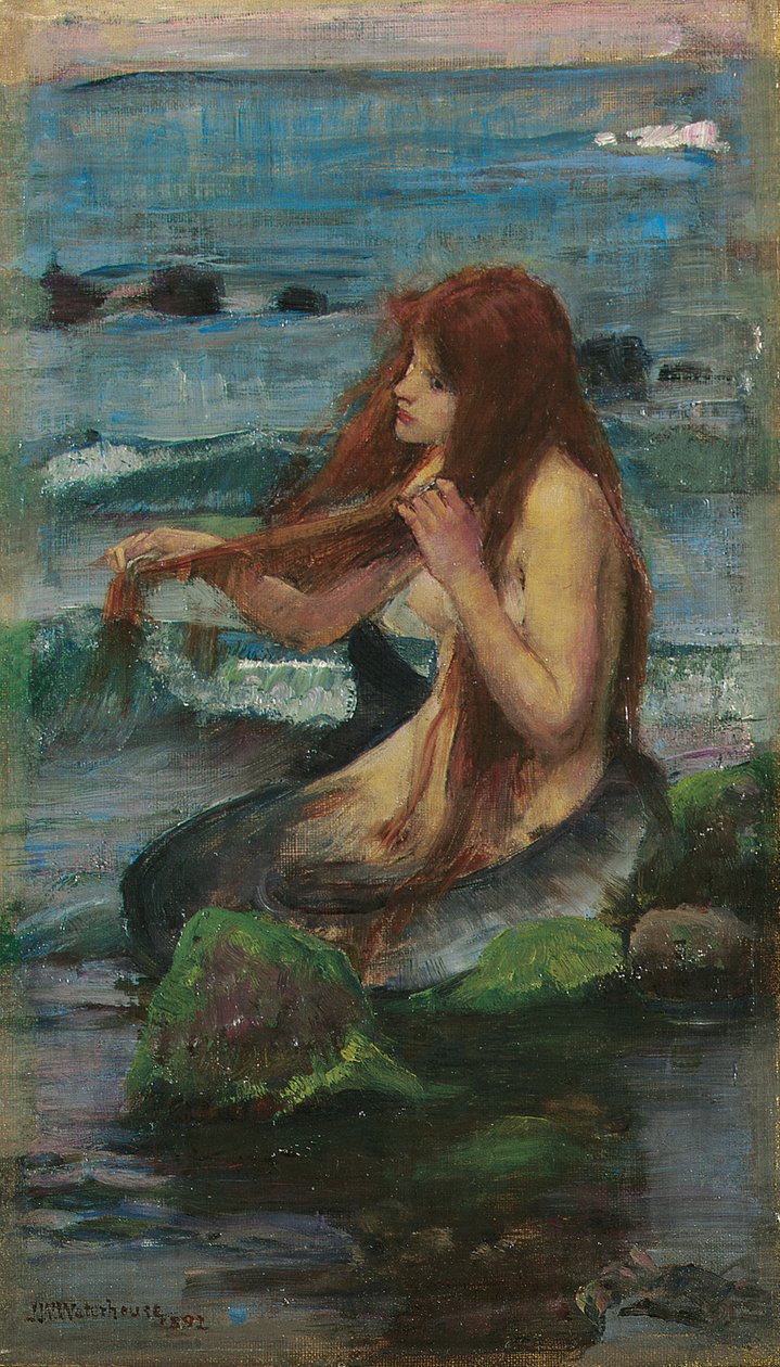 Merenneito, 1892 tekijältä John William Waterhouse