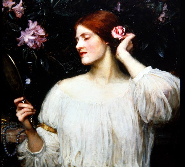 Vanity, n. 1910 (öljy kankaalle) tekijältä John William Waterhouse