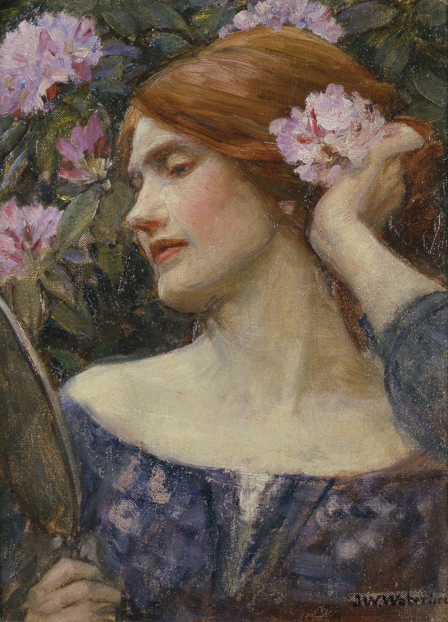 Vanity, n. 1910 (öljy kankaalle) tekijältä John William Waterhouse