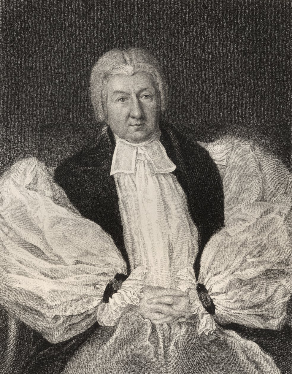 Herbert Marsh, Peterboroughin lordipiispa, kaiverrettu John Cochranin (fl.1821-65), National Portrait Gallerysta, osa II, julkaistu noin 1835 (litho) tekijältä John William Wright